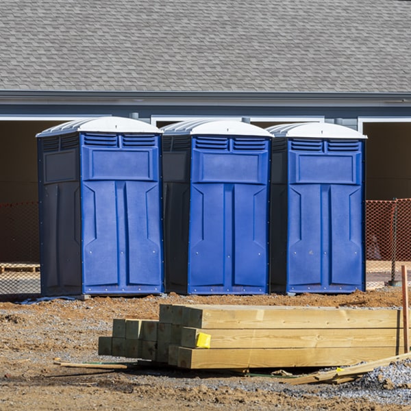 what is the maximum capacity for a single portable restroom in Eagleville MO